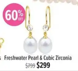 Shiels Freshwater Pearl & Cubic Zirconia offer