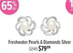 Shiels Freshwater Pearls & Diamonds Silver offer