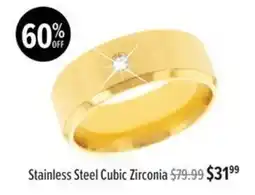 Shiels Stainless Steel Cubic Zirconia offer