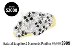 Shiels Natural Sapphire & Diamonds Panther offer