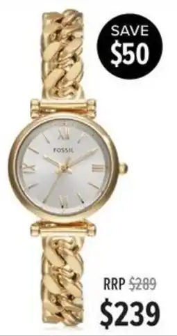 Shiels Fossil watch offer