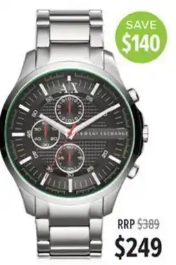Shiels Armani Exchange watch offer