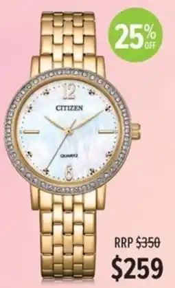 Shiels Citizen watch offer