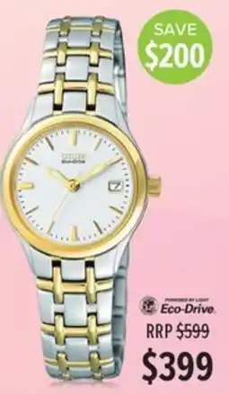 Shiels Citizen Eco-Drive offer