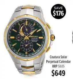 Shiels Seiko Coutura Solar Perpetual Calendar offer