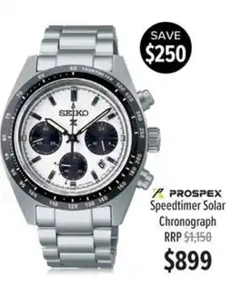 Shiels Seiko Speedtimer Solar Chronograph offer