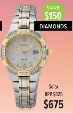 Shiels Seiko Solar offer