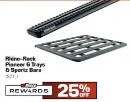Repco Rhino-Rack Pioneer 6 Trays & Sportz Bars offer