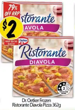 NQR Dr. Oetker Frozen Ristorante Diavola Pizza offer