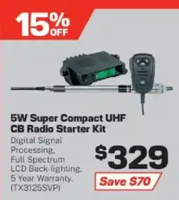 Repco 5W Super Compact UHF CB Radio Starter Kit offer