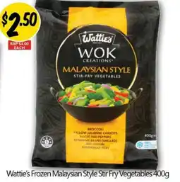NQR Wattie's Malaysian Style Stir Fry Vegetables offer