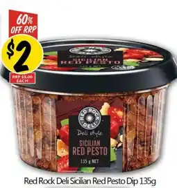 NQR Red Rock Deli Sicilian Red Pesto Dip offer