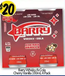 NQR Barry Whisky & Cola Cherry Vanilla offer