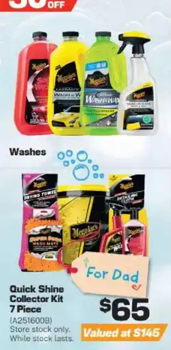 Repco Meguiar's Quick Shine Collector Kit offer