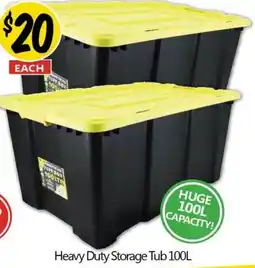 NQR Heavy Duty Storage Tub 100L offer