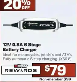 Repco Ctek 12V 0.8A 6 Stage Battery Charger offer