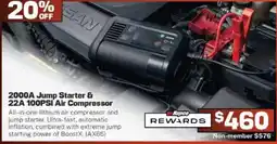 Repco NOCO 2000A Jump Starter & 22A 100PSI Air Compressor offer