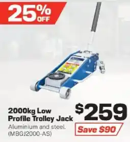 Repco 2000kg Low Profile Trolley Jack offer