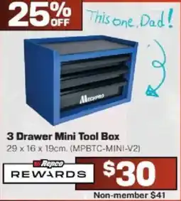 Repco 3 Drawer Mini Tool Box offer