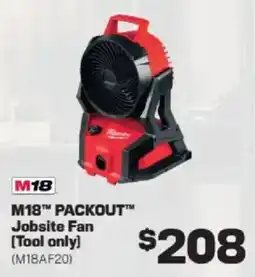 Repco M18 PACKOUT Jobsite Fan offer