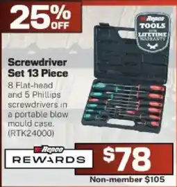 Repco Repea Screwdriver Set 13 Piece offer