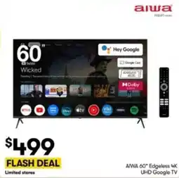 BIG W Aiwa 60" Edgeless 4K UHD Google TV offer