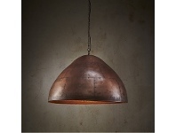 LivingStyles Jermyn Riveted Iron Dome Pendant Light, Medium, Antique Copper offer