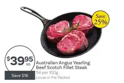 IGA Australian Angus Yearling Beef Scotch Fillet Steak offer