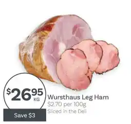 IGA Wursthaus Leg Ham offer