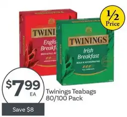 IGA Twinings Teabags offer