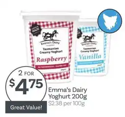 IGA Emma's Dairy Yoghurt offer