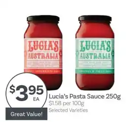 IGA Lucia's Pasta Sauce offer