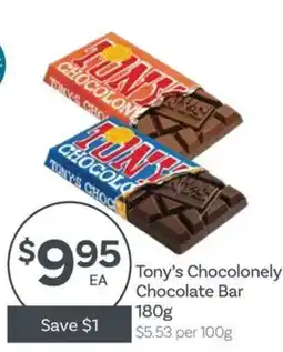 IGA Tony's Chocolonely Chocolate Bar offer