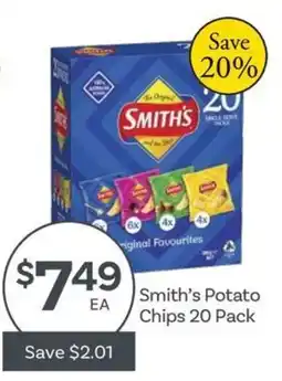 IGA Smith's Potato Chips 20 Pack offer