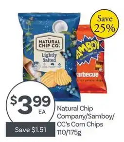 IGA Natural Chip Company/Samboy/CC's Corn Chips offer