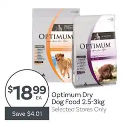 IGA Optimum Dry Dog Food offer