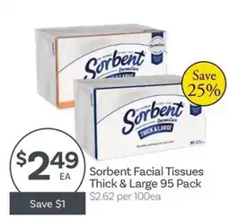 IGA Sorbent Facial Tissues Thick & Large offer