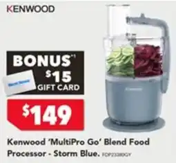 Harvey Norman Kenwood 'MultiPro Go' Blend Food Processor - Storm Blue offer