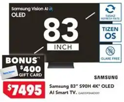 Harvey Norman Samsung 83" S90H 4K OLED AI Smart TV offer