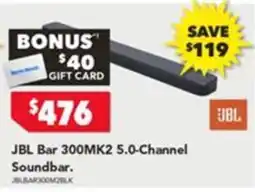 Harvey Norman JBL Bar 300MK2 5.0-Channel Soundbar offer