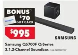 Harvey Norman Samsung QS700F Q-Series 3.1.2-Channel Soundbar offer