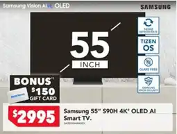 Harvey Norman Samsung 55" S90H 4K OLED AI Smart TV offer