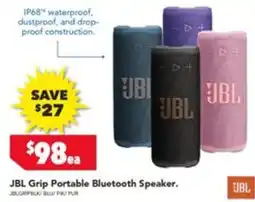Harvey Norman JBL Grip Portable Bluetooth Speaker offer