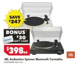 Harvey Norman JBL Authentics Spinner Bluetooth Turntable offer