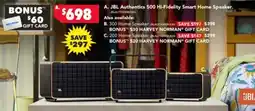 Harvey Norman JBL Authentics 500 Hi-Fidelity Smart Home Speaker offer