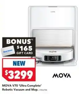 Harvey Norman MOVA V70 'Ultra Complete' Robotic Vacuum and Mop offer