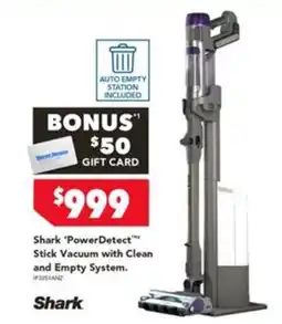 Harvey Norman Shark 'PowerDetect' Stick Vacuum with Clean and Empty System offer