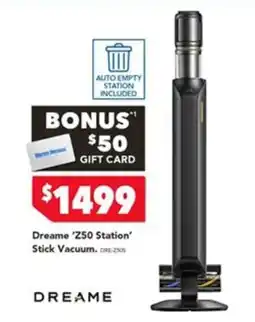 Harvey Norman Dreame 'Z50 Station' Stick Vacuum offer
