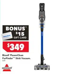 Harvey Norman Bissell 'PowerClean FurFinder' Stick Vacuum offer