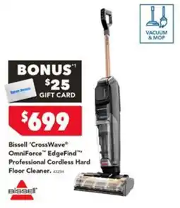 Harvey Norman Bissell 'CrossWave' OmniForce 'EdgeFind' Professional Cordless Hard Floor Cleaner offer